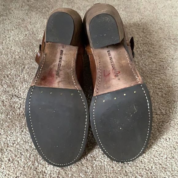 Frye Karla Engineer Short Soft Vintage Brown Buckle Boots Sz 7.5 B - Picture 9 of 11